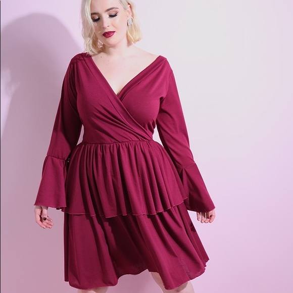Rebdolls Dresses & Skirts - Plus Size Double Hem Skater Dress